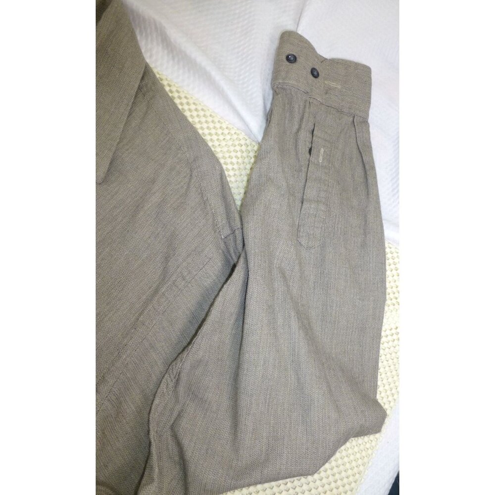 Bachrach Mens Beige Long Sleeve Button-Up Shirt L 16-16.5 100% Cotton - Picture 7 of 10